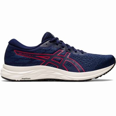 Asics Gel-Excite 7 - Miesten Juoksukengät - Laivastonsininen/Punainen